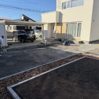 外構工事中
