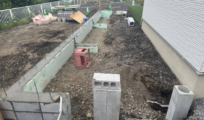 土留め工事中